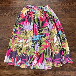 Rachel Zoe Tropical Bold Bright Floral Skirt